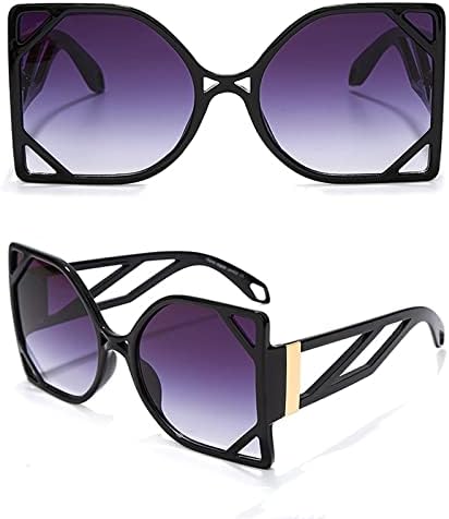 

Большие солнцезащитные очки для женщин в стиле стимпанк, винтажные солнцезащитные очки, ретро-панк солнцезащитные очки, градиентные очки, защита от ультрафиолета UV400 MTZJH, 1