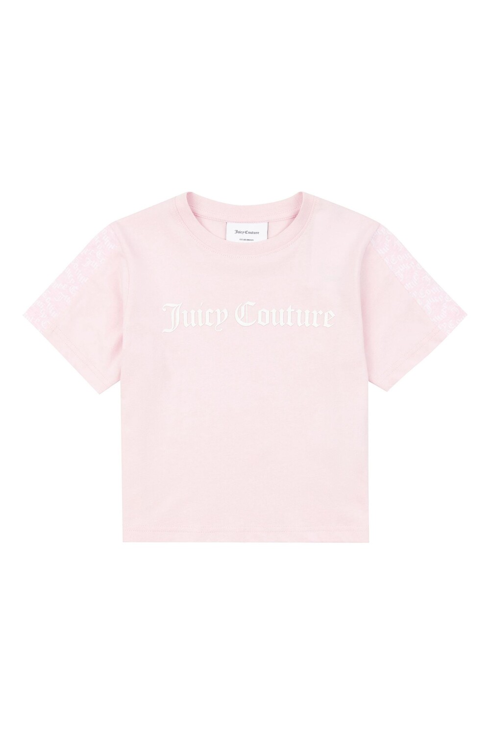 

Розовая футболка для девочки с рукавами Juicy Couture, розовый