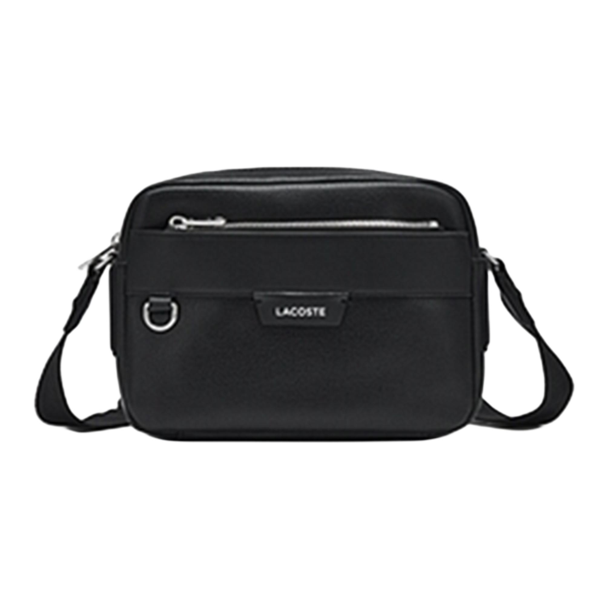 

LACOSTE Сумка кросс-боди из смесового материала среднего размера мужская черная, Black