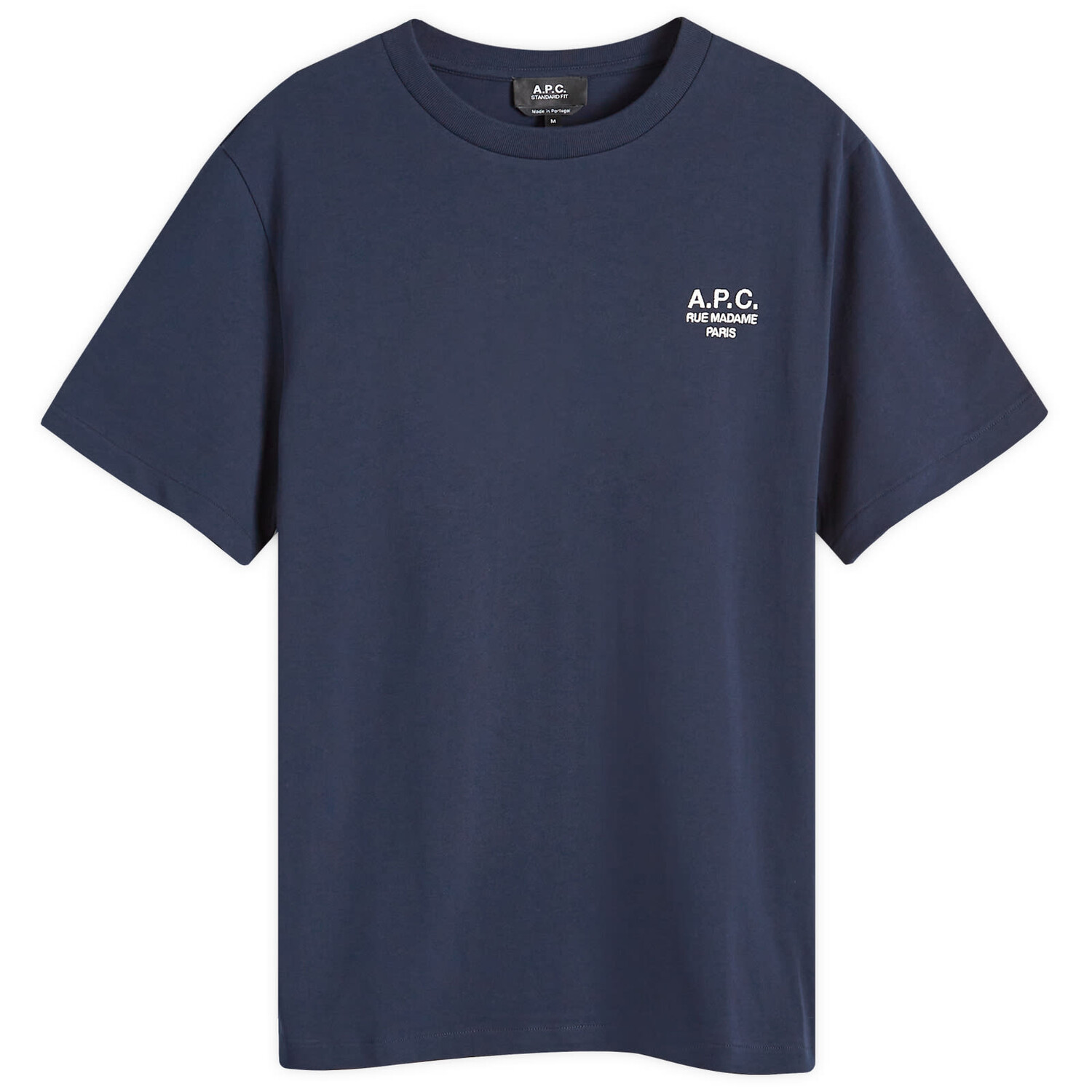 

Футболка A.P.C. Rue Madame Logo T-Shirt, цвет Dark Navy & Ecru