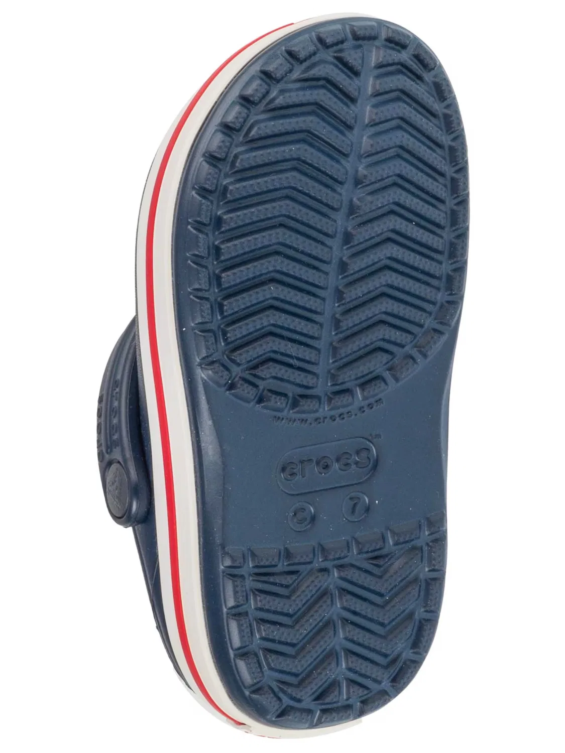 Сандалии Crocs Crocband Clog K синего цвета — фото 3
