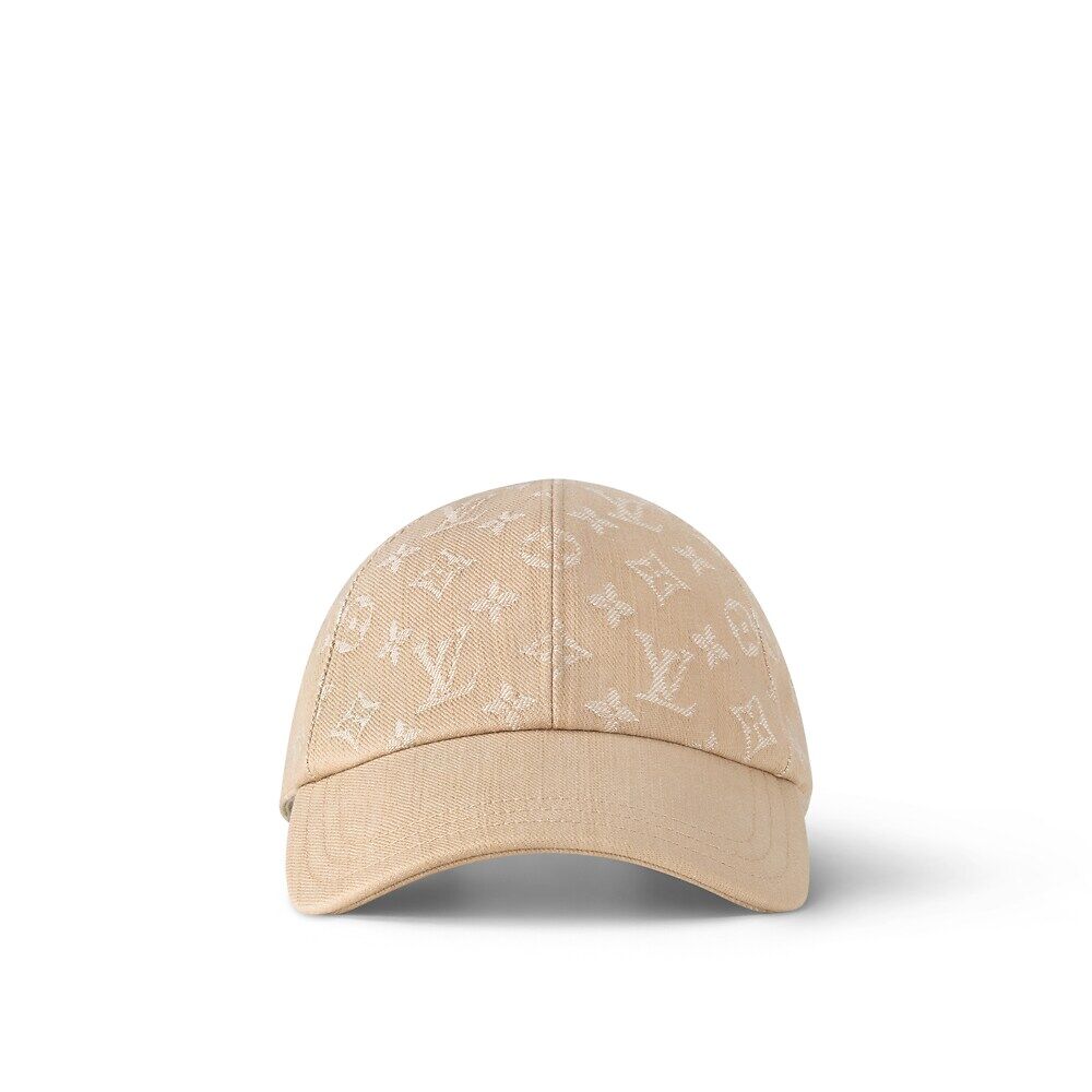

Кепка из денима с монограммой Louis Vuitton, бежевый
