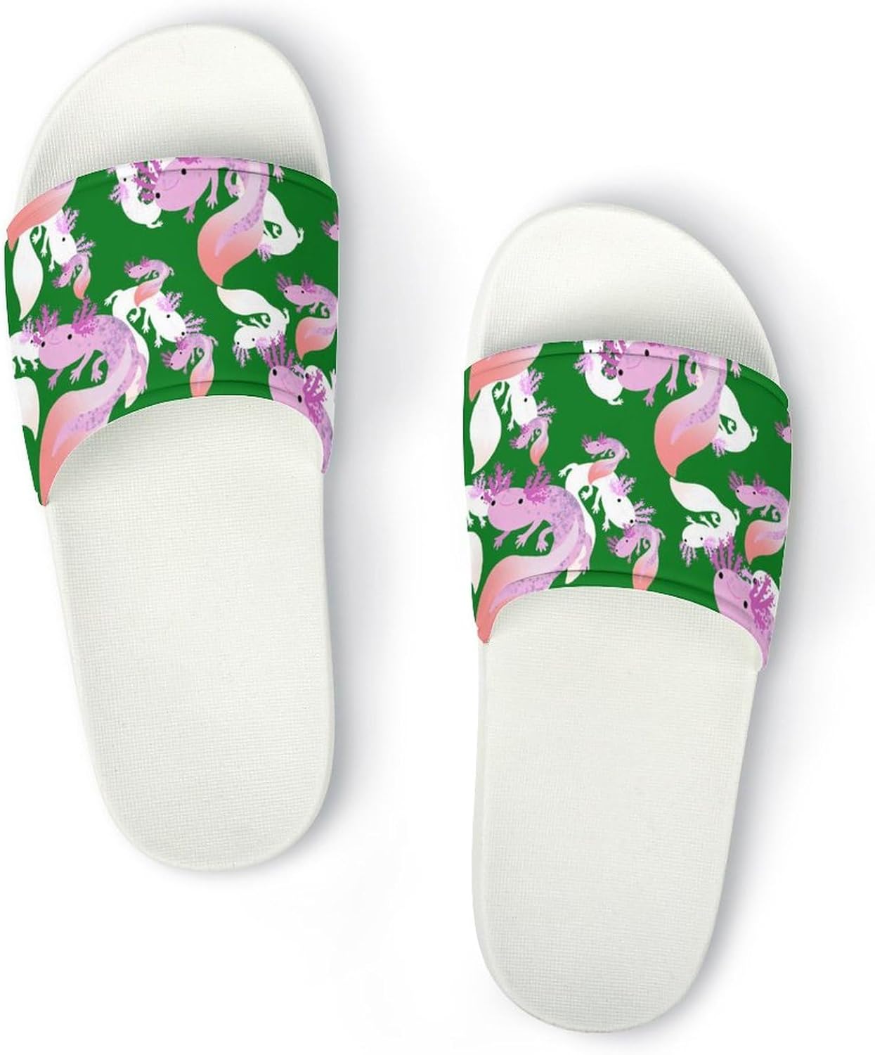 

Милые домашние тапочки Jeireumteor с изображением коровы, для дома, ванной и душа, для мужчин и женщин, Axolotls