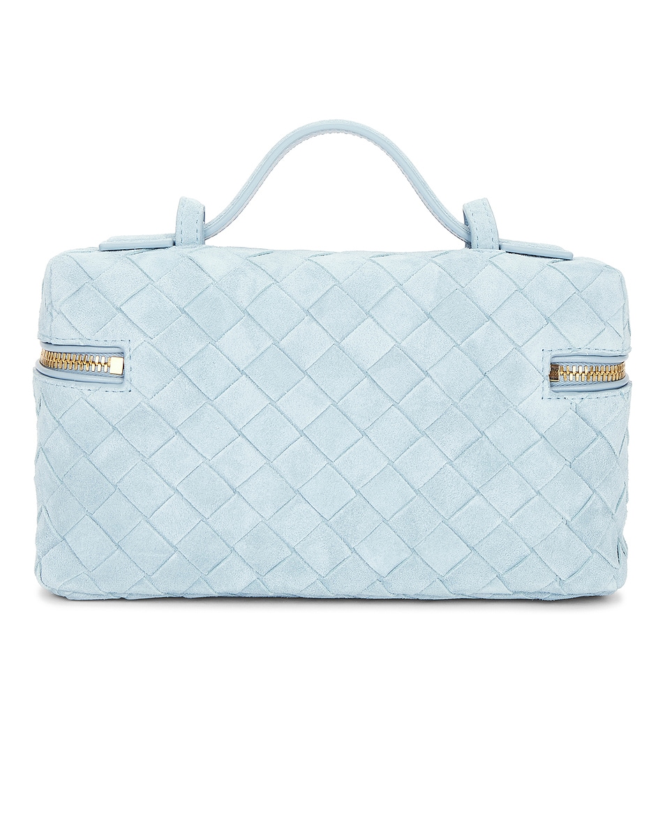 Сумка Bang Bang из замши Bottega Veneta, Ice & Gold — фото 3