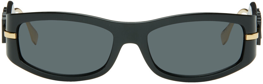 

Черные солнцезащитные очки Fendigraphy Fendi, цвет Shiny black/Smoke