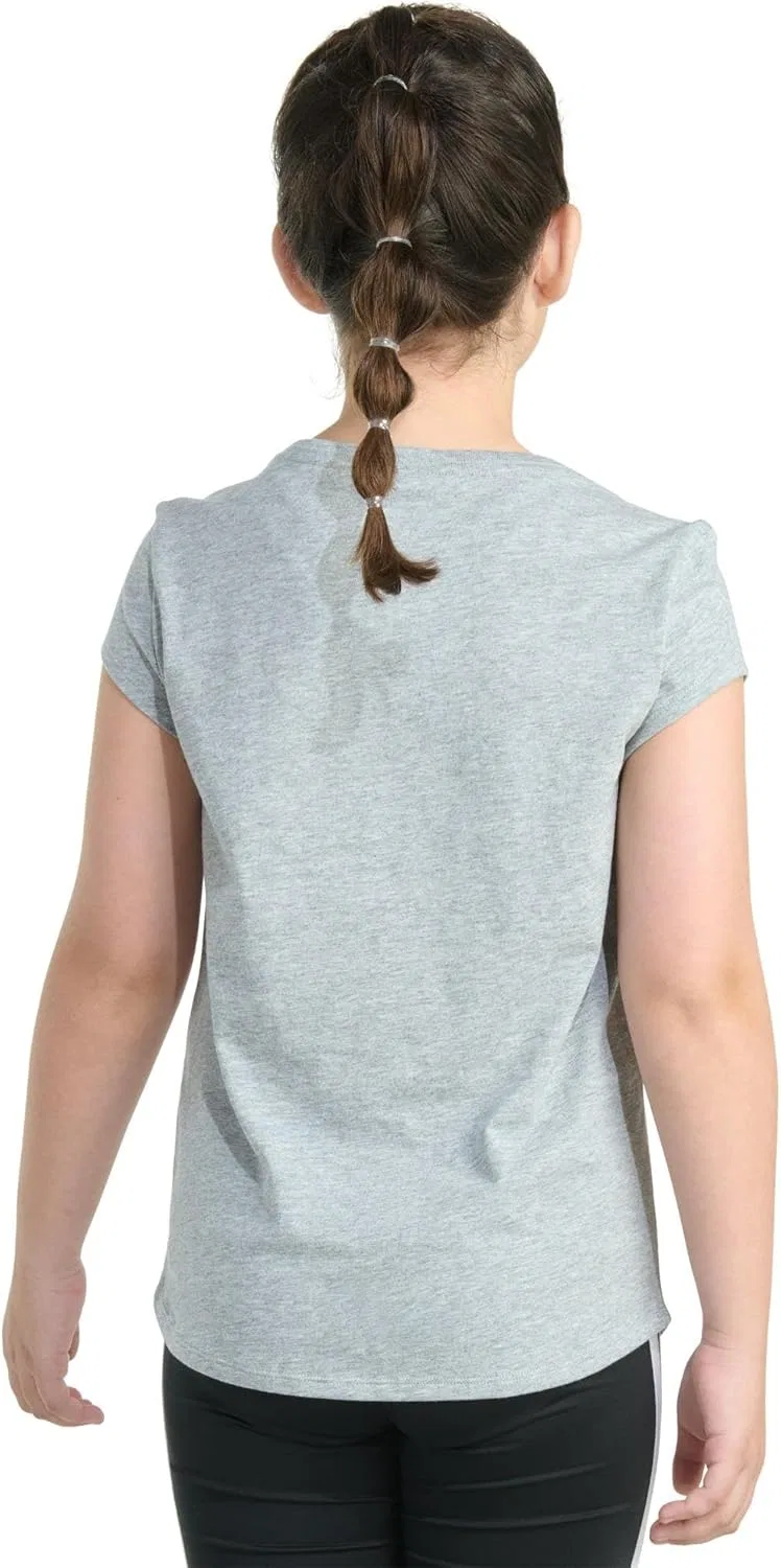 Футболка детская adidas, цвет Medium Grey Heather — фото 4