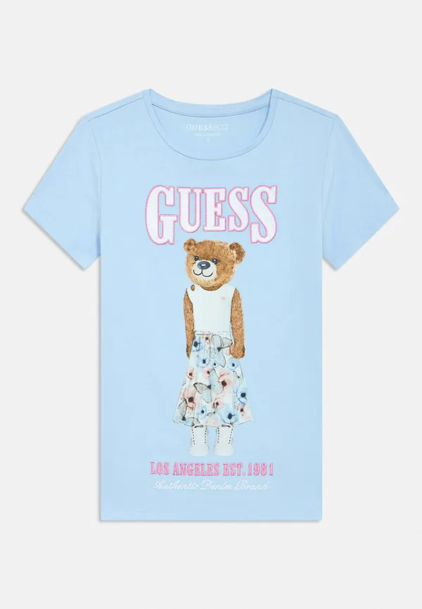 Детская футболка с принтом Guess, Light Blue Sky