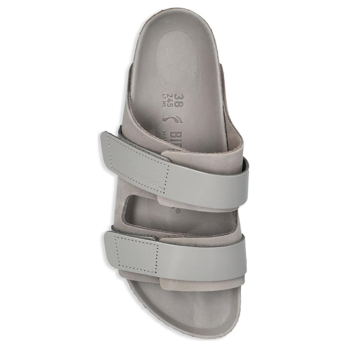 Birkenstock Женские противоскользящие шлепанцы Uji с резиновой подошвой серебристо-серые, цвет Silver Gray — фото 3