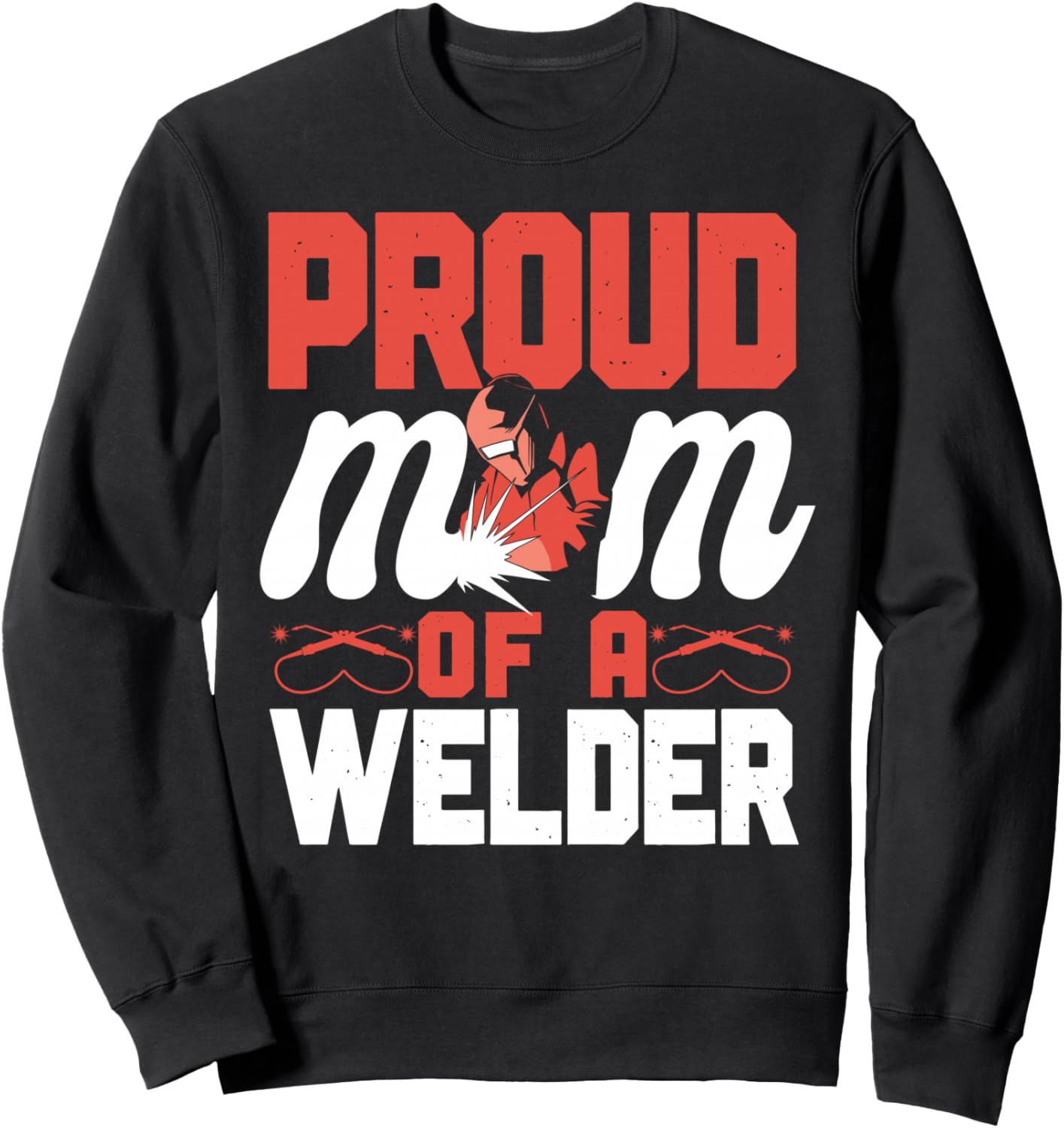 

Винтажная толстовка Гордая мама сварщика Welding Welder Hd0, черный