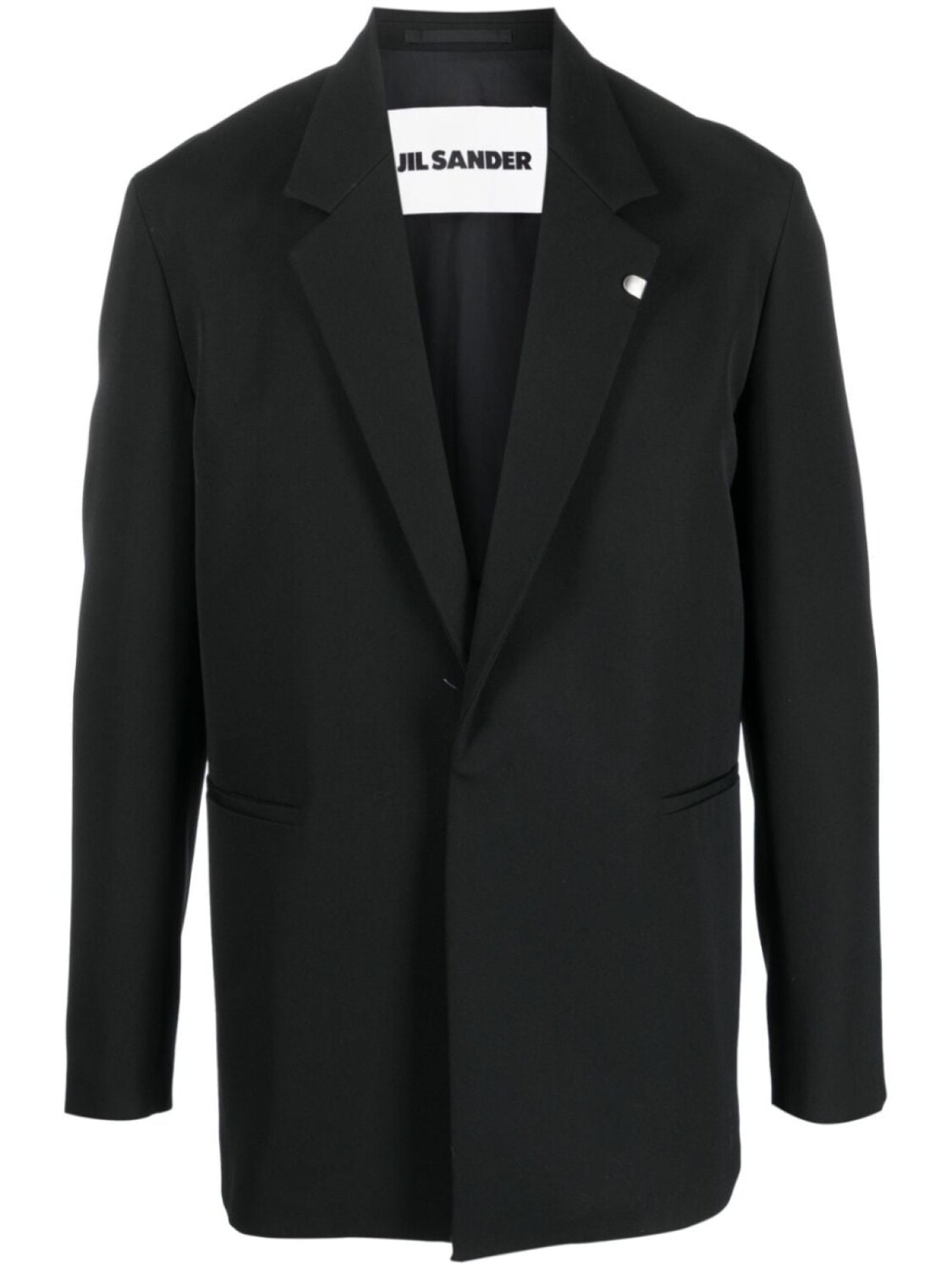 

Пиджак с брошью Jil Sander, черный