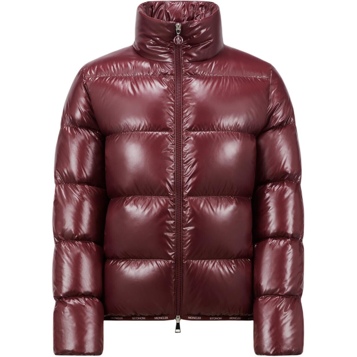 

Пуховик женский бордовый красный Moncler