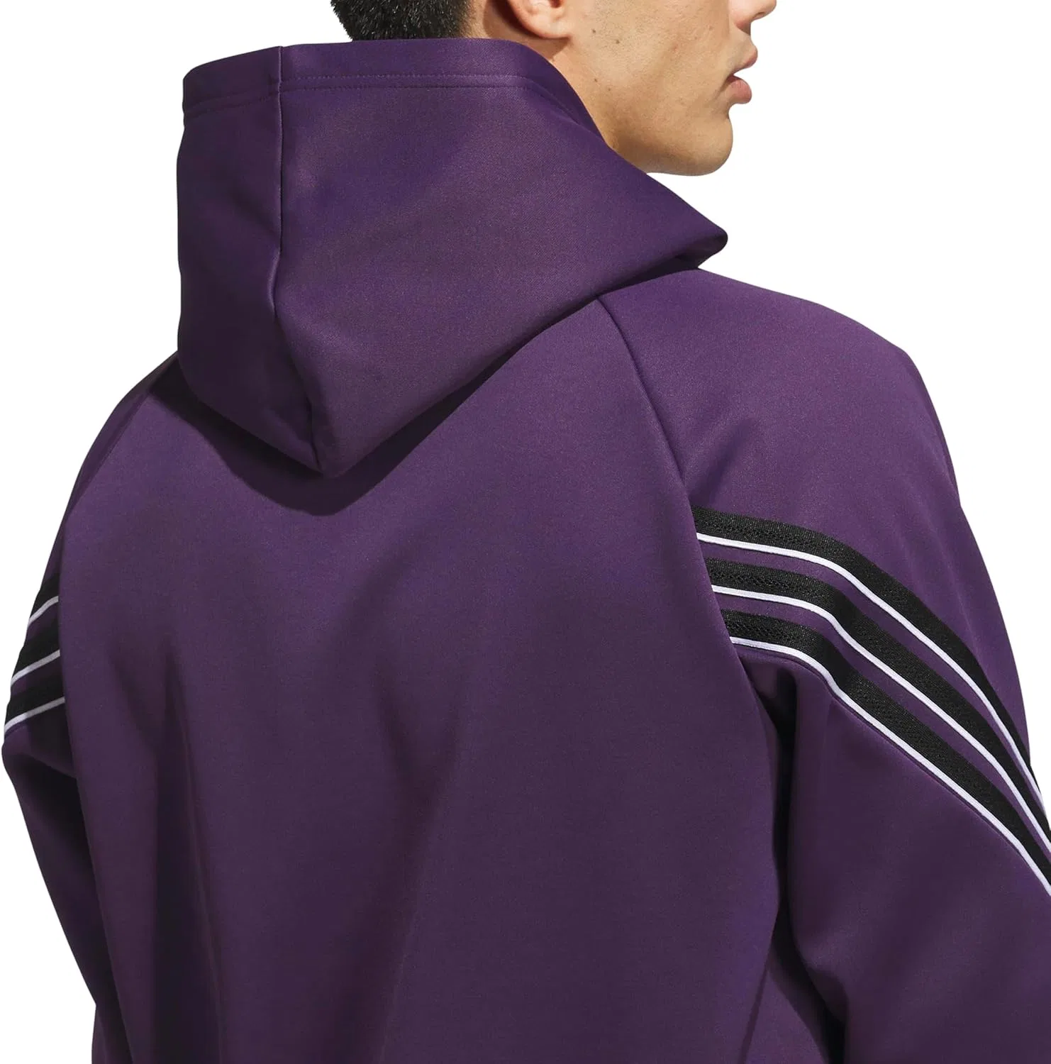 Толстовка Adidas Men's Select Foundation Fleece Basketball, черный — фото 4