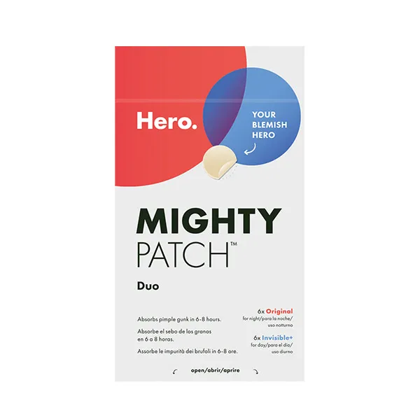 

Патчи от точечных прыщей Mighty Patch Duo Hero Cosmetics, 12 UD