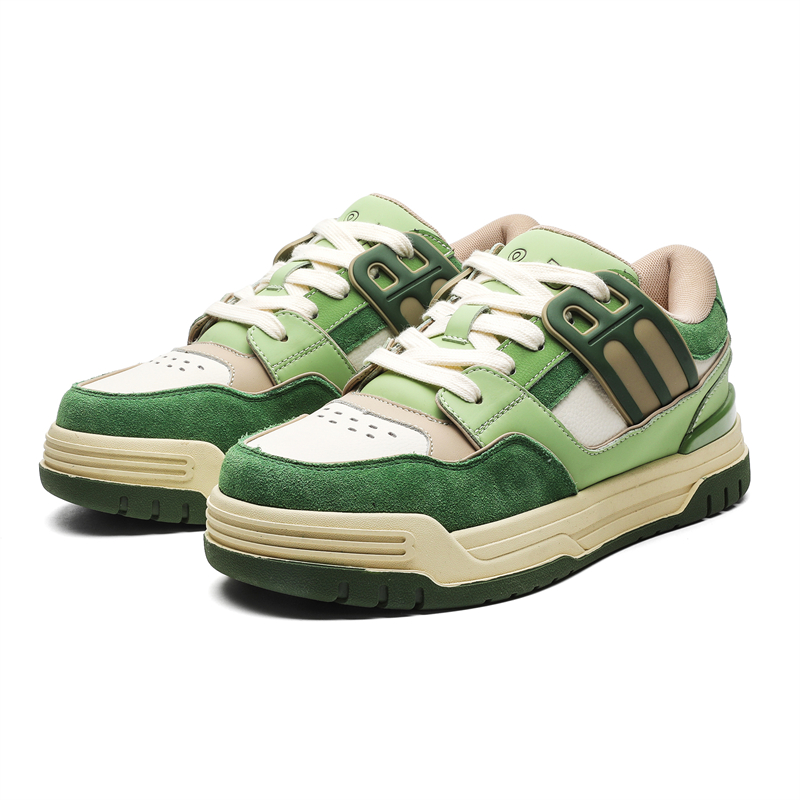

V05 Женские низкие скейтерские кеды Unisex Green, цвет Green[Women's]