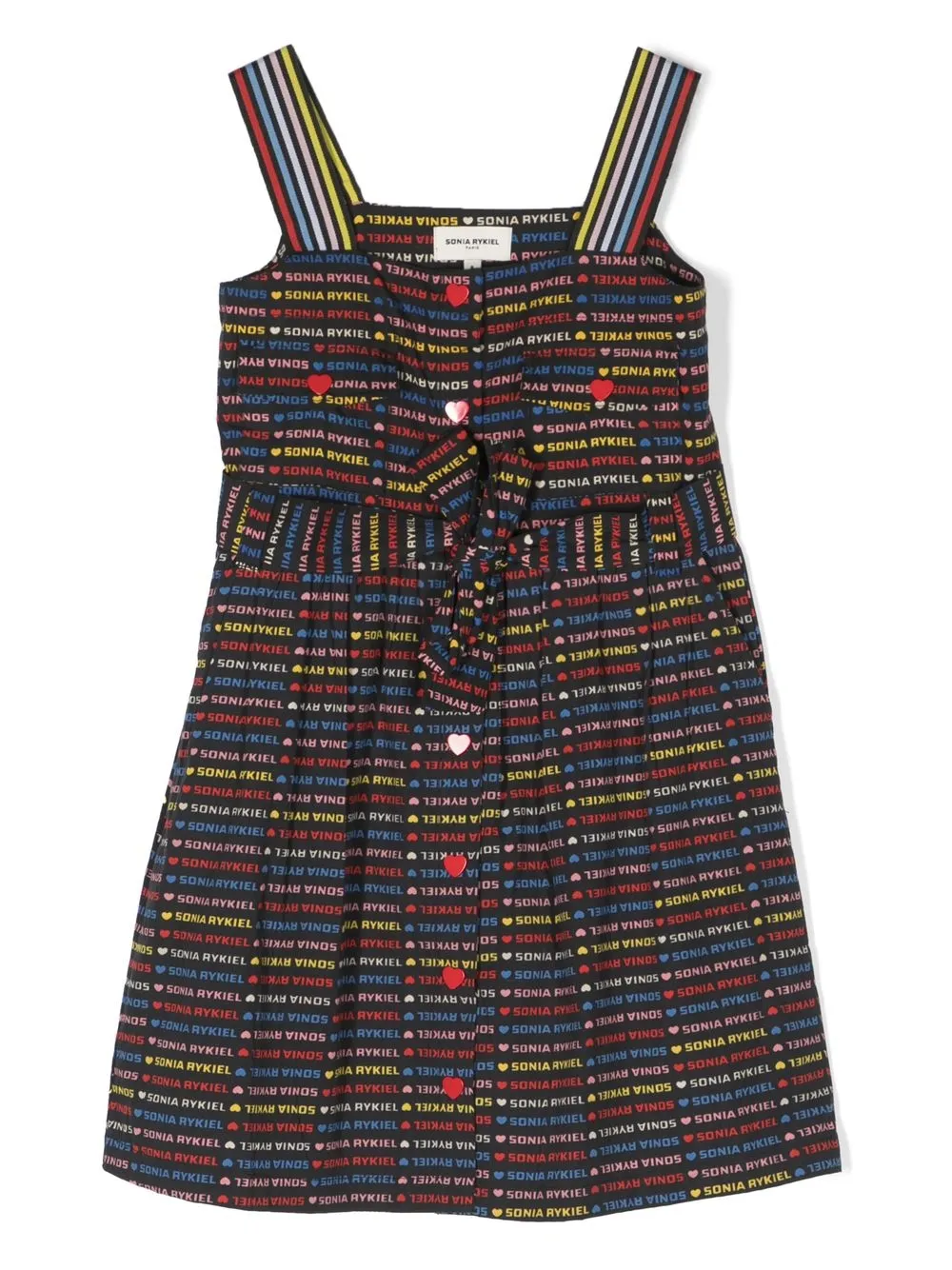 

Платье с поясом и логотипом SONIA RYKIEL ENFANT, черный
