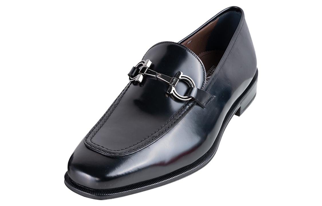 Мужские повседневные туфли Мужские низкие черные Ferragamo — фото 3