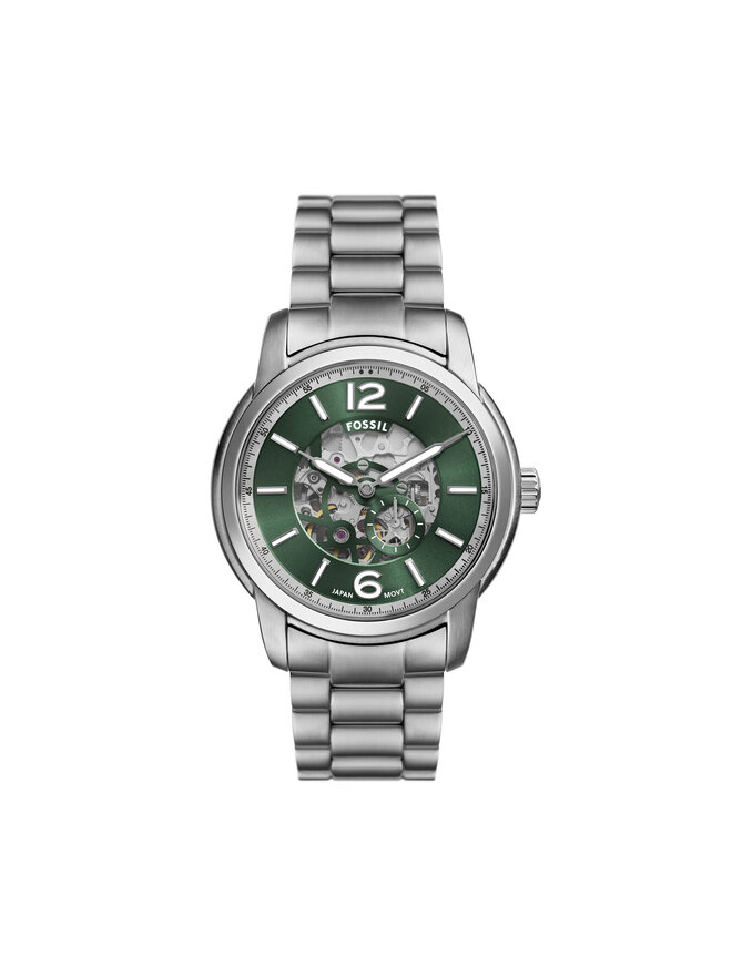 

Часы Heritage Skeleton ME3262 Fossil, серебряный