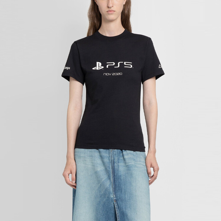 Футболка женская Balenciaga Ps 5, черный — фото 3