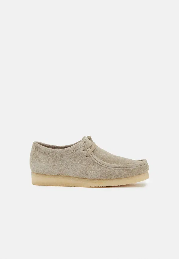 Ботинки повседневные Clarks Originals Wallabee casual lace ups, светло-серый — фото 2