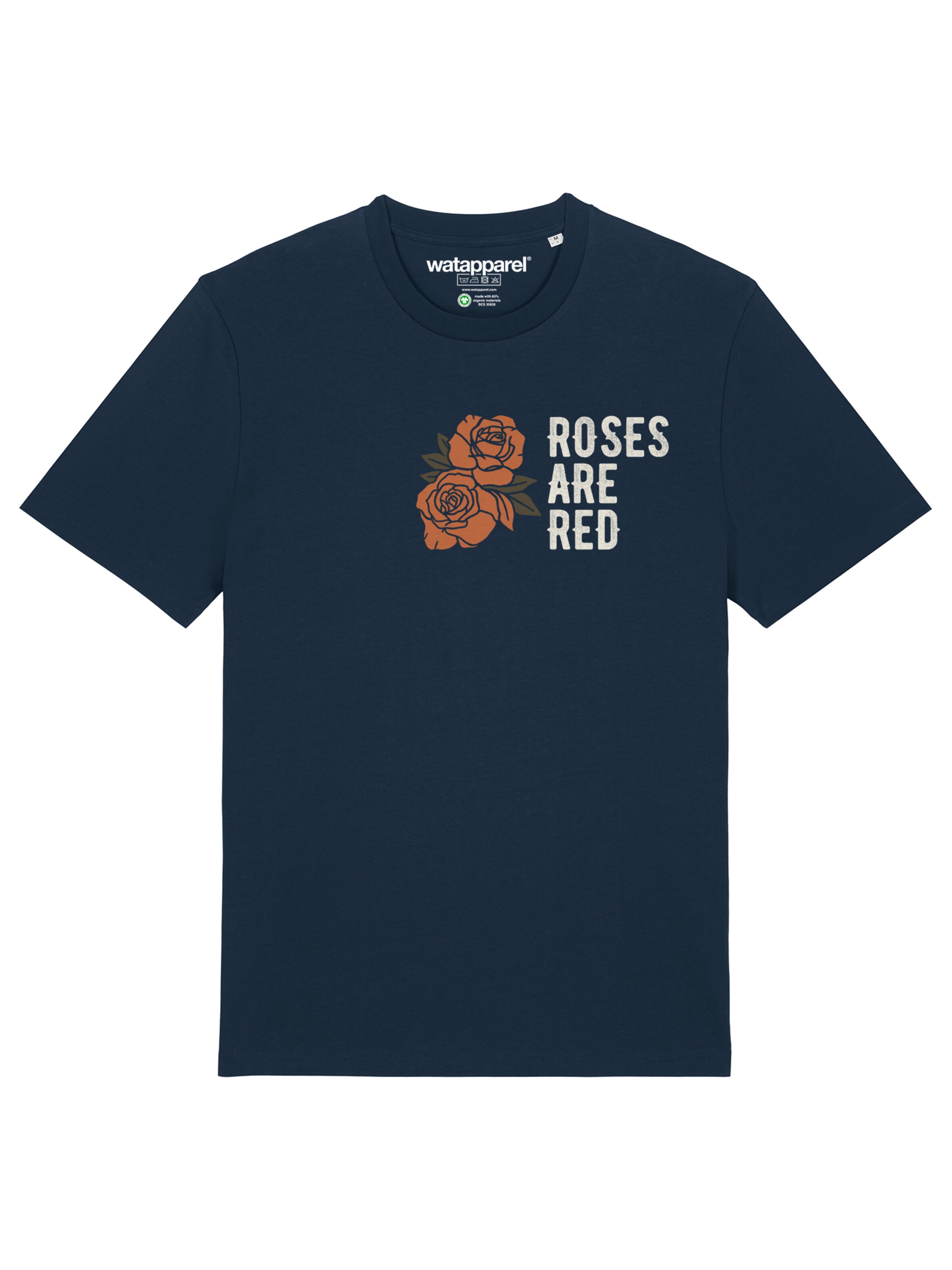 

Watapparel Футболка 'Roses Are Red' в цвете Navy, Красный, Watapparel Футболка 'Roses Are Red' в цвете Navy