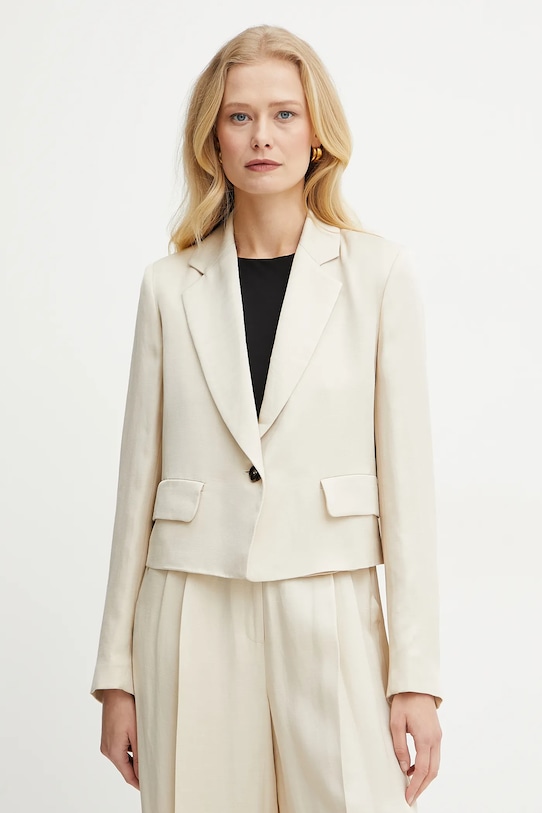 

Пиджак с добавлением льна Emme Marella, бежевый