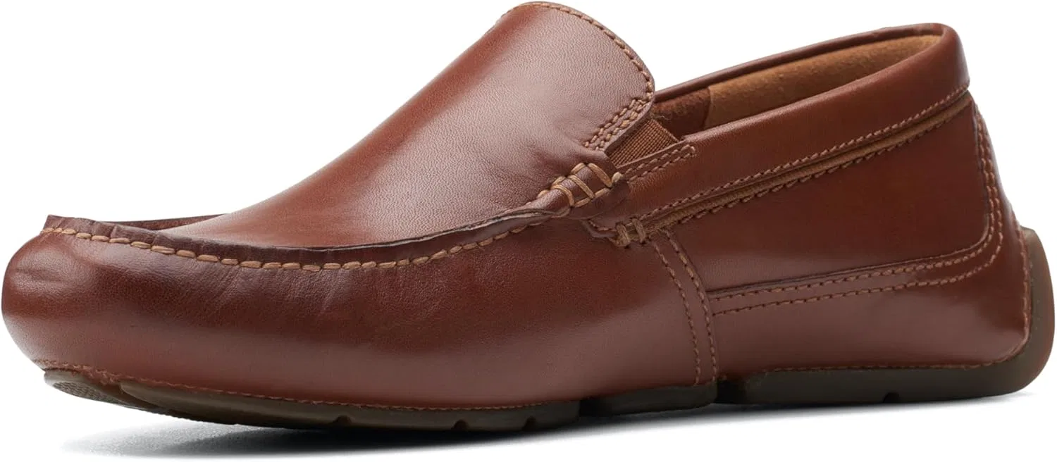 Лоферы Clarks, темно-коричневая кожа