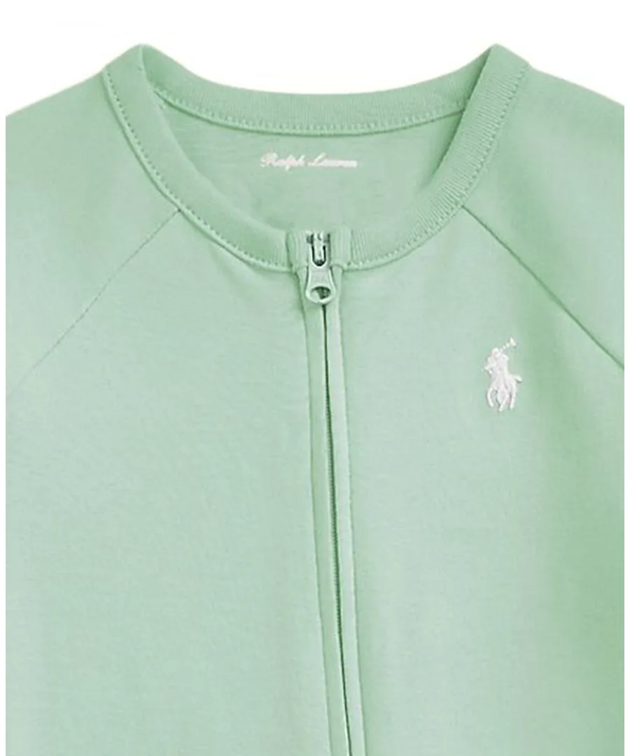 Детский комбинезон для мальчиков с переплетенными ножками Polo Ralph Lauren, Celadon — фото 3