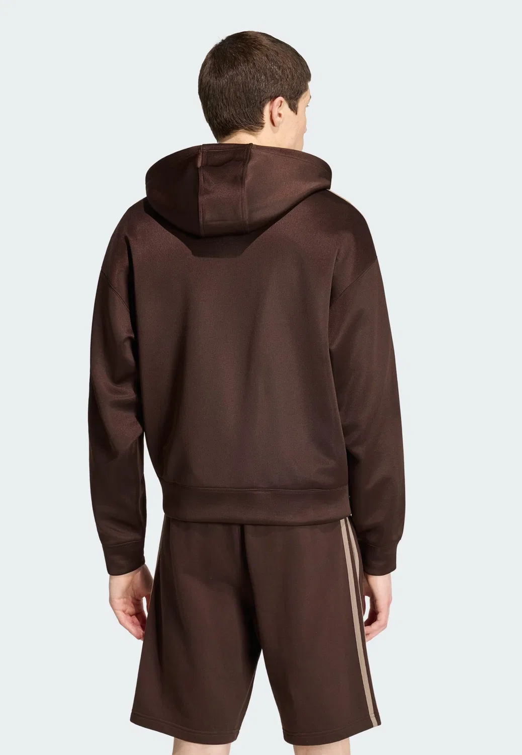 Толстовка на молнии Adidas Originals Adicolor в карамельном и шоколадном цветах — фото 3