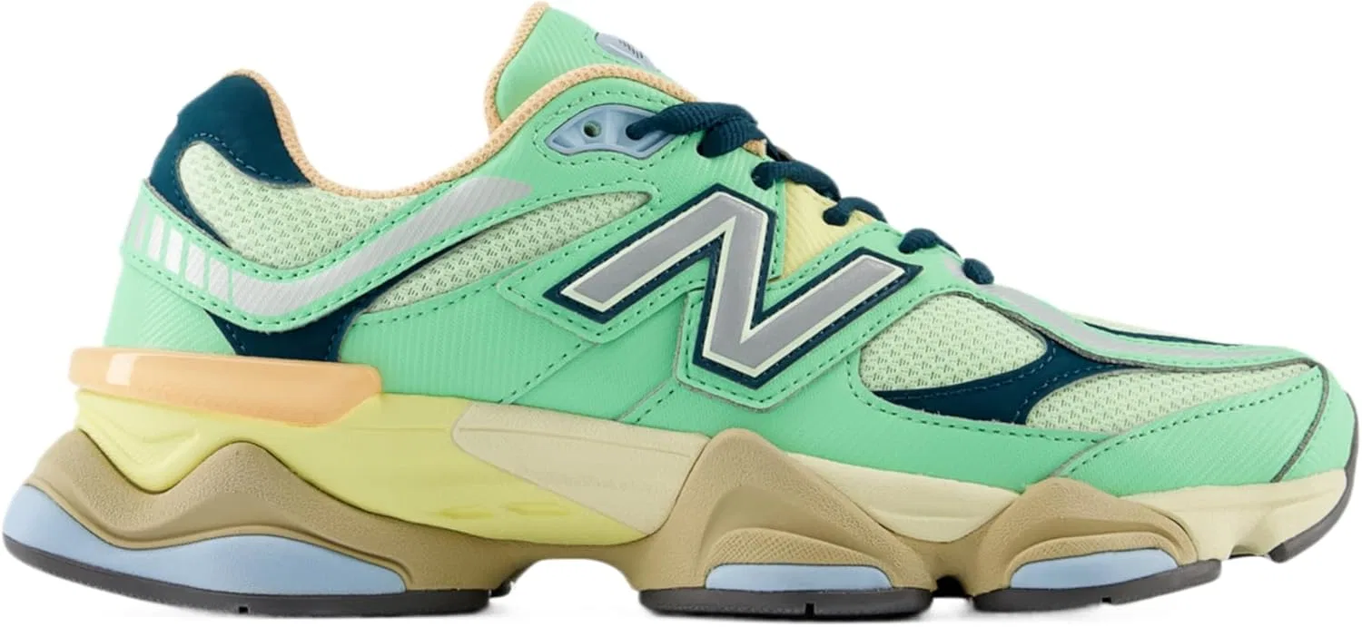 Кроссовки New Balance 9060, Green Sweetgrass Deep Ocean Silver Metallic