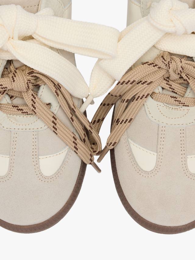 Нордические мюли из кожи с тонкой подошвой Russell & Bromley, White — фото 3