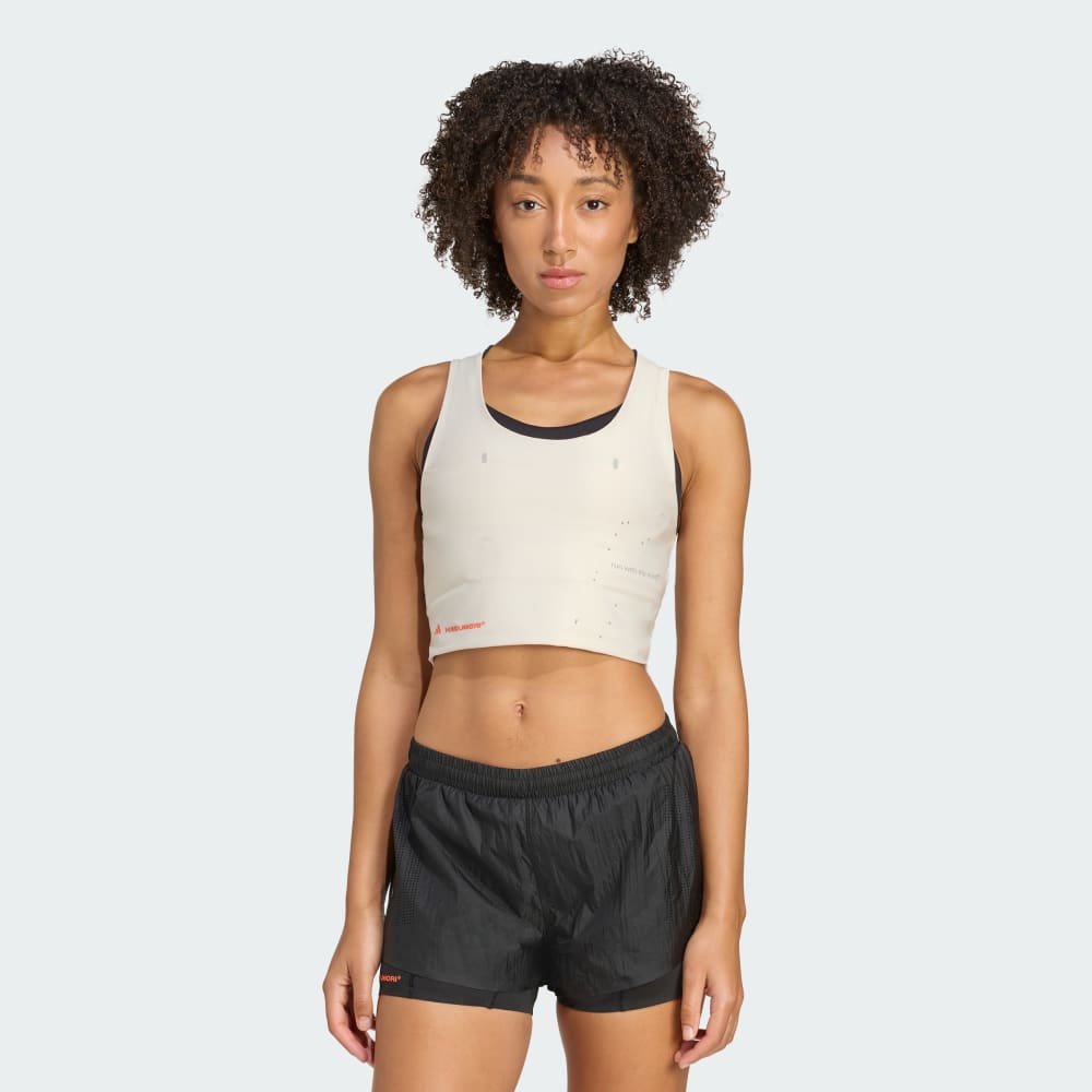 

Спортивный топ Adidas Adi365 H.Koumori Running Crop Top, цвет Alumina