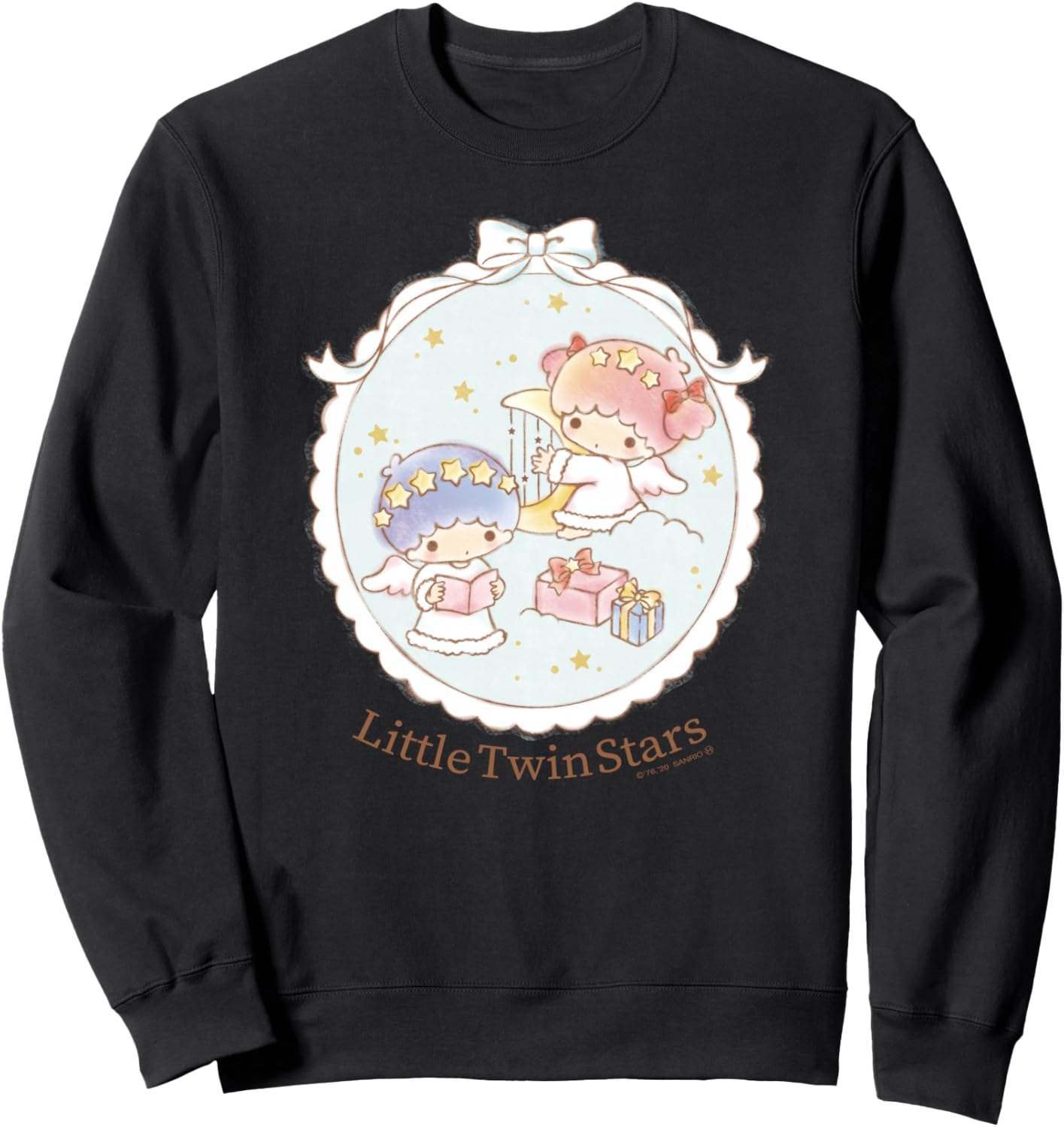 

Эксклюзивный дизайн Amazon: толстовка Little Twin Stars Angel Sanrio (Watanabe), черный