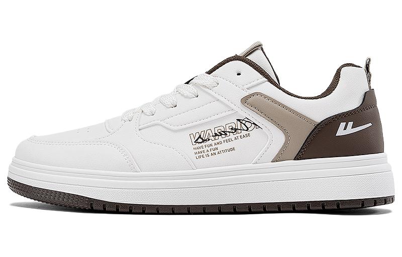 

WARRIOR Нескользящие, износостойкие, дышащие низкие кроссовки для скейтбординга, мужские, белого цвета с хаки