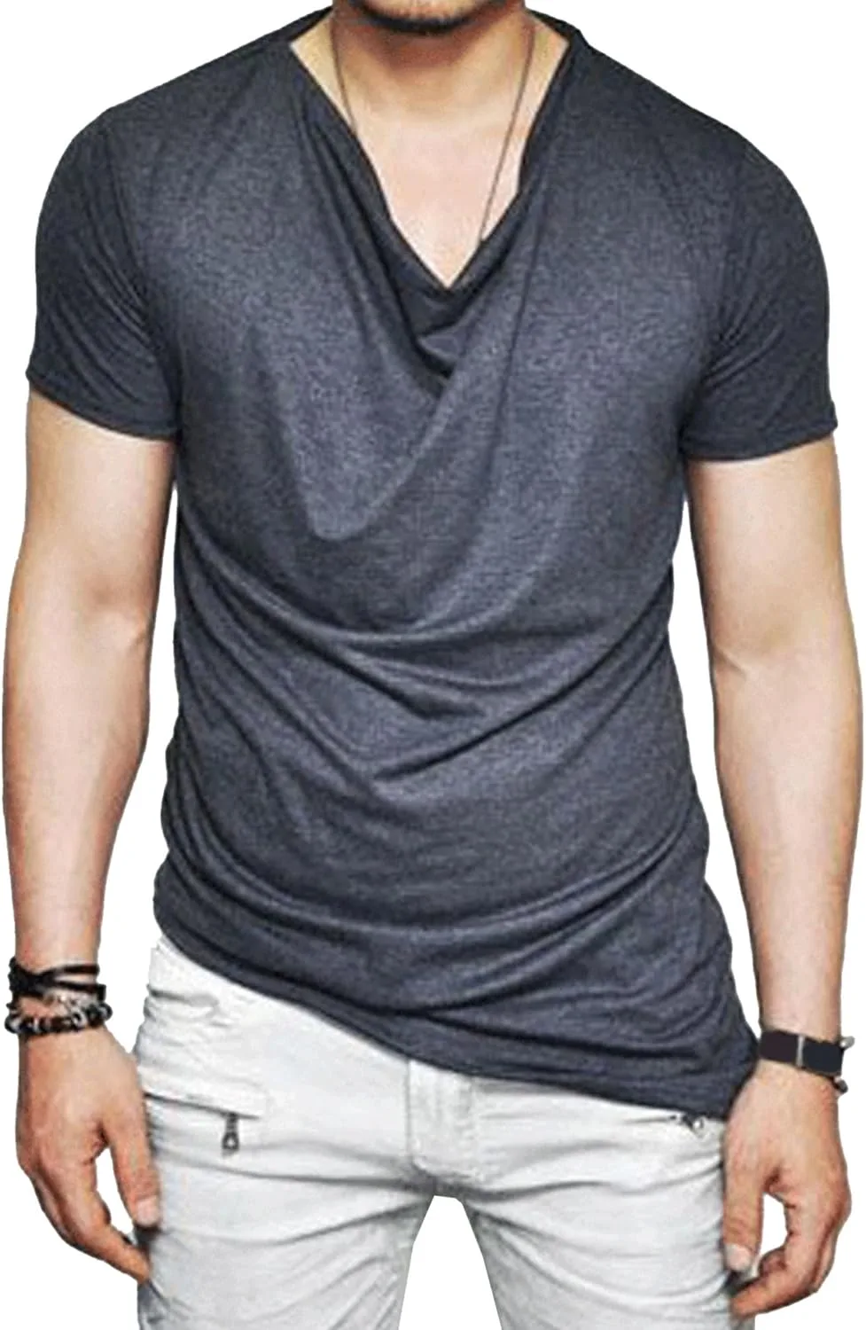 

Мужская летняя футболка Athletic Loose Crew Neck Slim Fit Maiyifu-GJ