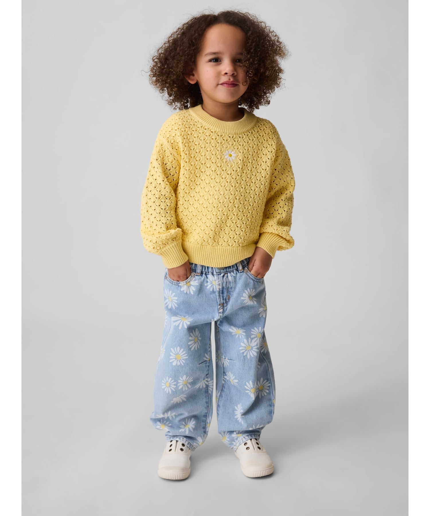 Джинсы Daisy Horseshoe Denim (Для малышей/Младенцев) Gap, MEDIUM_WASH