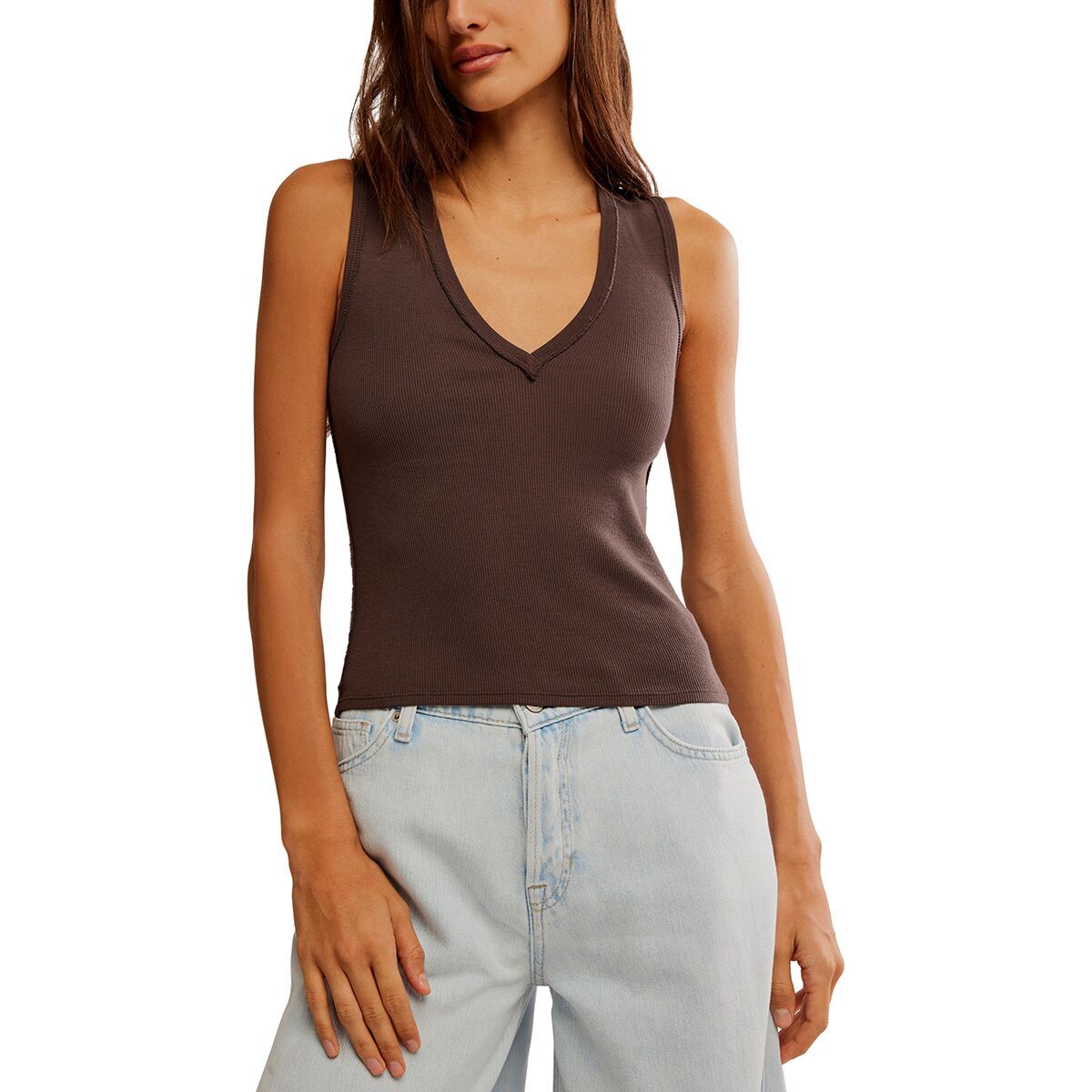 

Топ Neria Free People, цвет double espresso