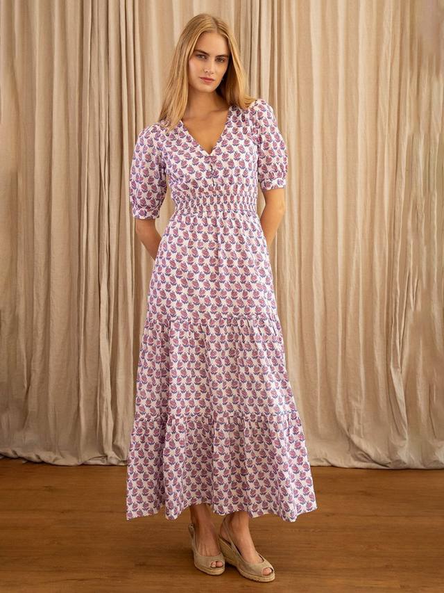 

Платье Billie с цветочным принтом Aspiga, White/Pink