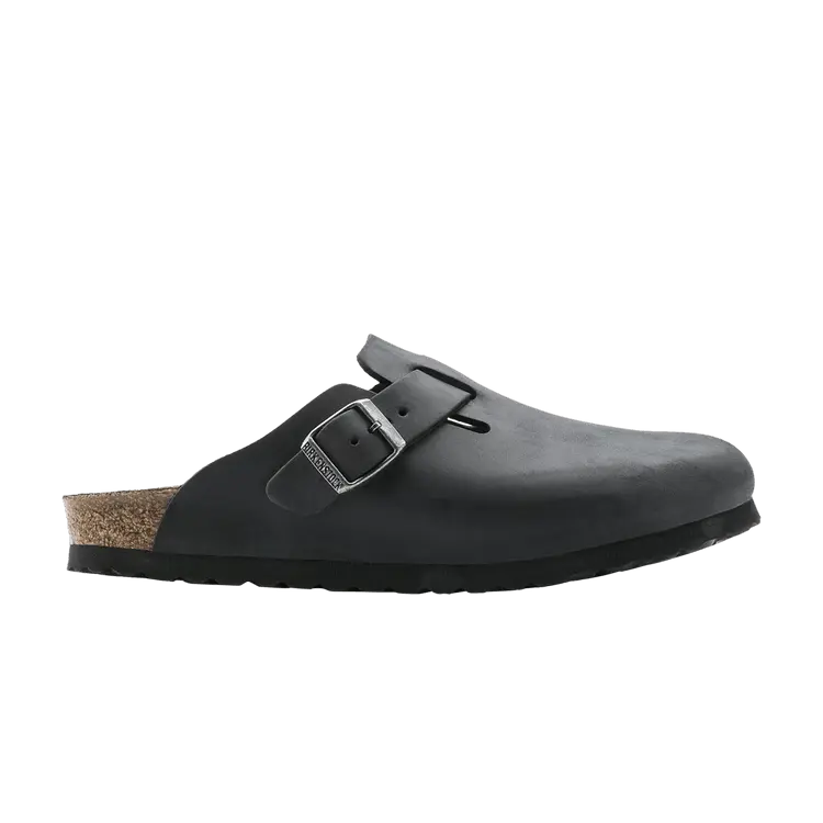 

Сабо Birkenstock Boston Oiled Leather Black, черный
