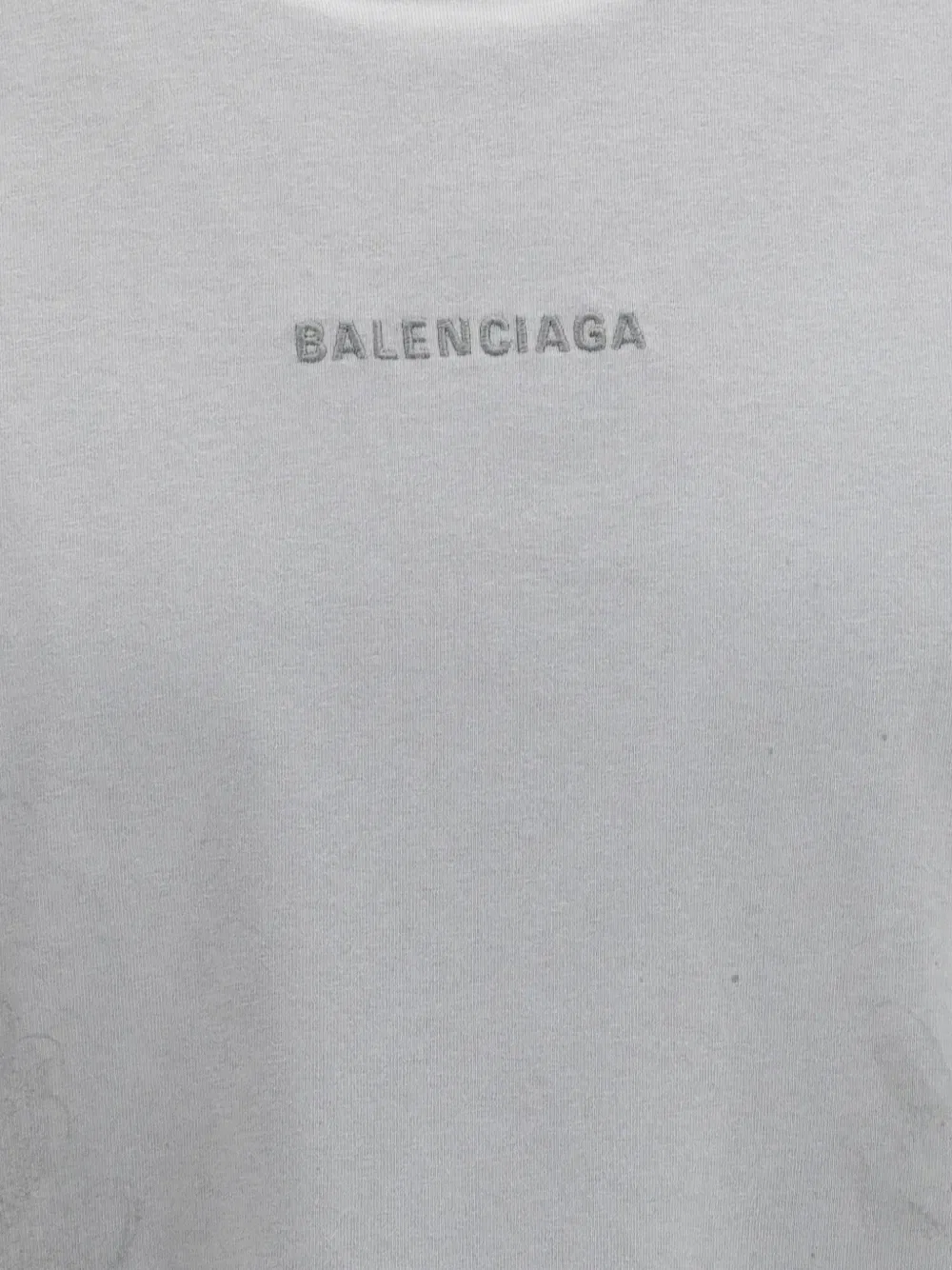 Футболка средней посадки с логотипом BALENCIAGA, серый — фото 4