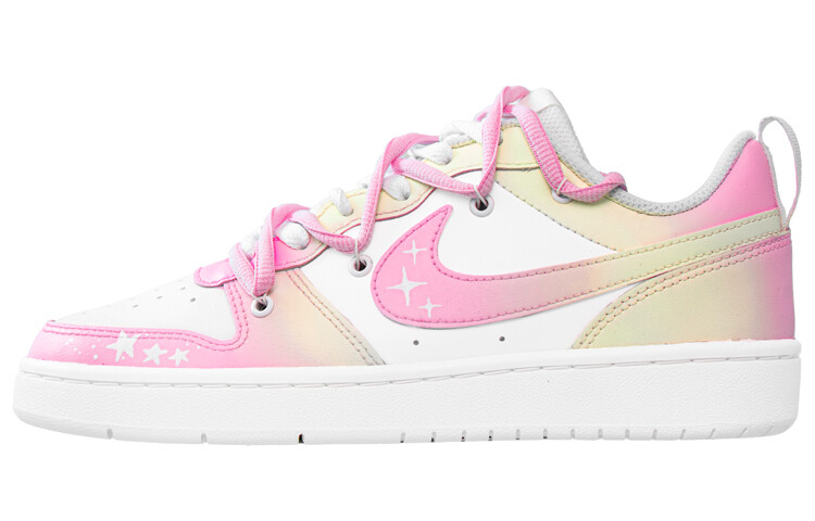 

Кроссовки Nike Court Borough Skateboarding Shoes Women's Low-top Yellow/Pink, розовый