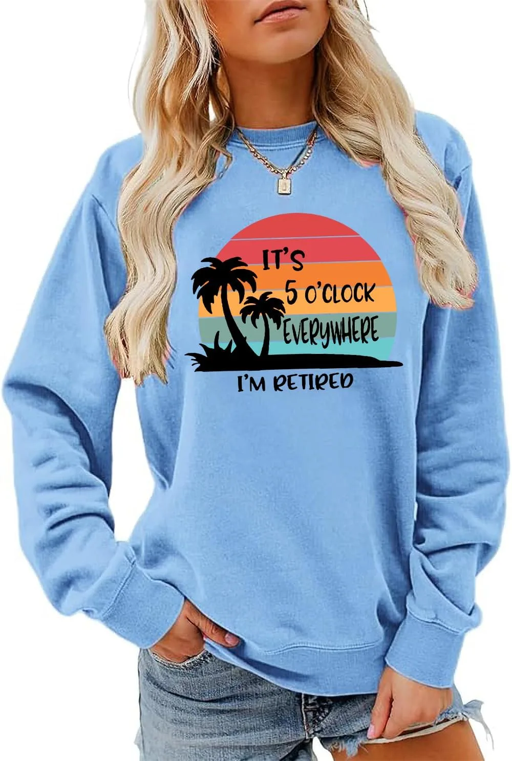 

Толстовка It's 5 O'clock Everywhere I'm Retired, унисекс Exosea