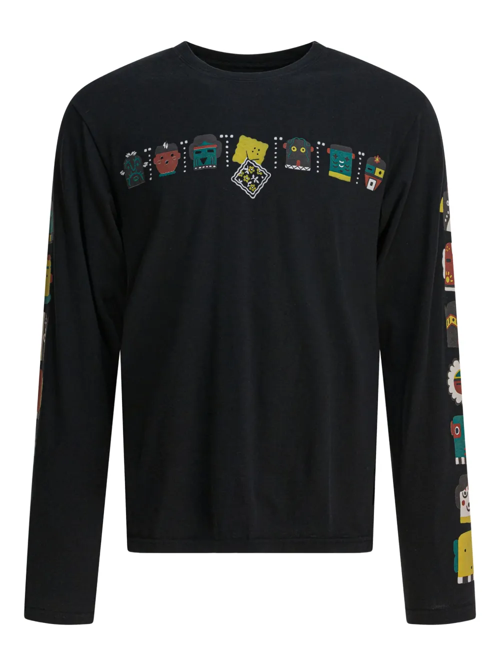 

Лонгслив с графичным принтом KAPITAL, черный