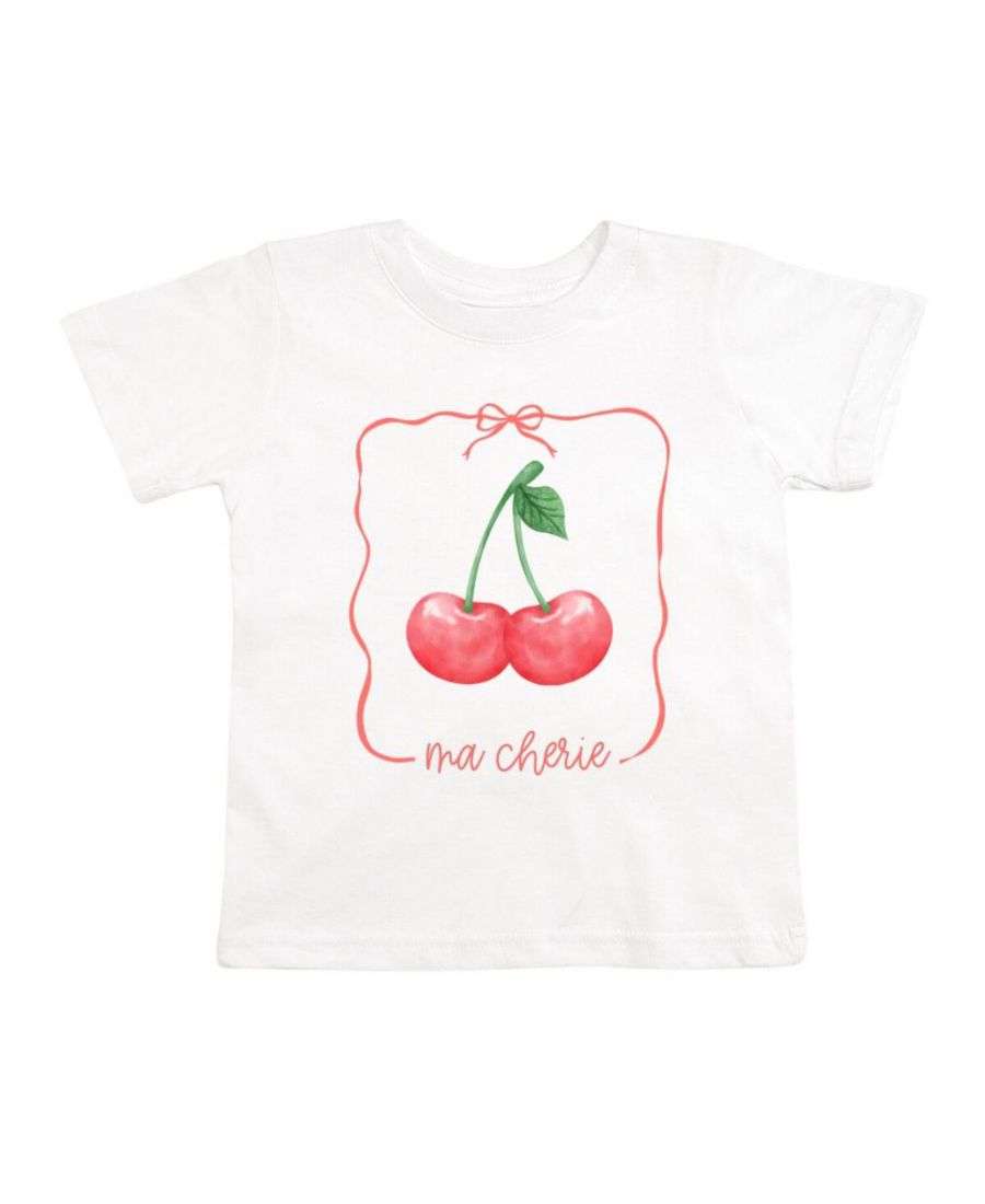 

Детская футболка с коротким рукавом "Ma Cherie" для девочек Sweet Wink, White