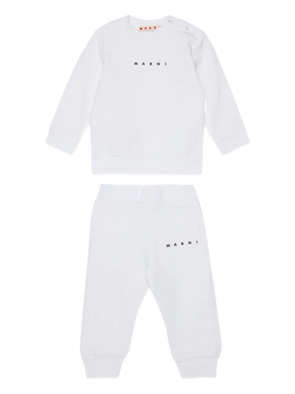 

Спортивный костюм с логотипом Marni Kids, белый
