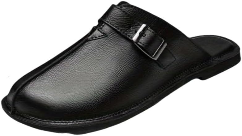 

Мужские стильные ретро тапочки большого размера- закрытая модель- подходят для повседневной носки, универсальны для любых случаев, работы в офисе, повседневного использования и активного отдыха на улице Fmshi, черный