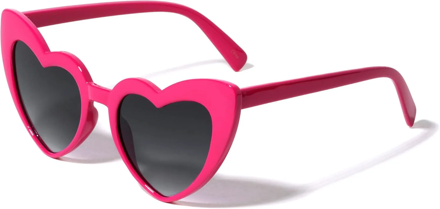 

Комплект из 4 солнцезащитных очков в форме сердца с очень темными линзами, защитой от УФ-излучения и бесплатным чехлом. Артикул: P6353-HEART-SD-PK Generic, Pink