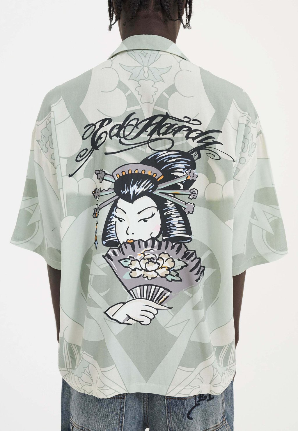 

Рубашка GEISHA FAN CAMP Ed Hardy, зеленый