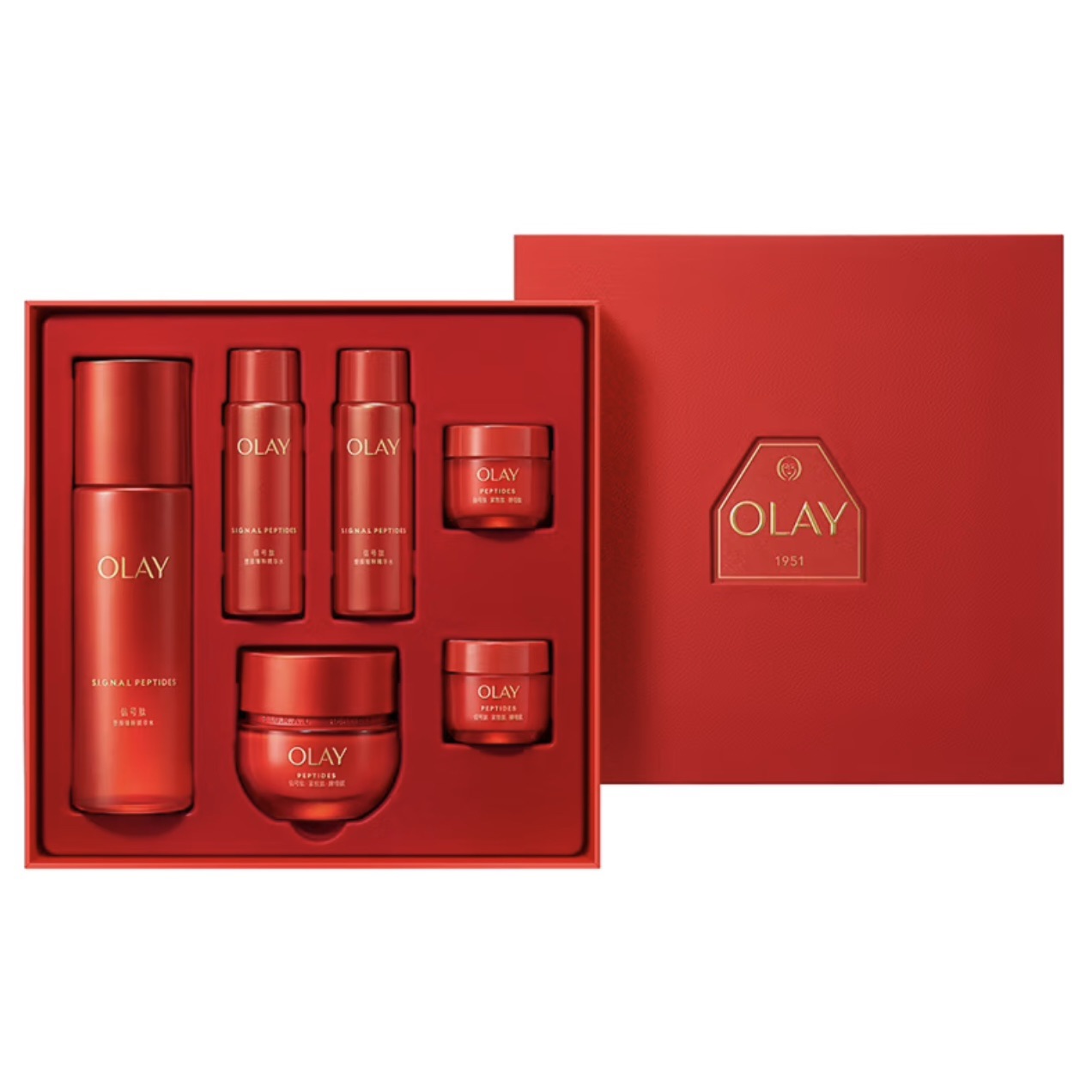 

Ультра ред ботл пептид вотер крем подарочный набор сеты для ухода за кожей увлажняющий четвертое поколение набор из шести предметов Olay