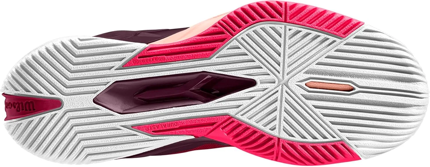 Мужские теннисные кроссовки Wilson Rush Pro 4.0, белый/красный — фото 3
