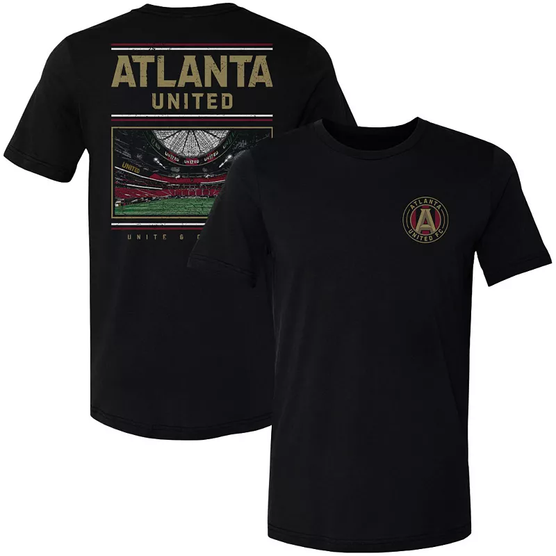 

Черная футболка уровня 500 для взрослых Atlanta United с изображением сзади 500 LEVEL